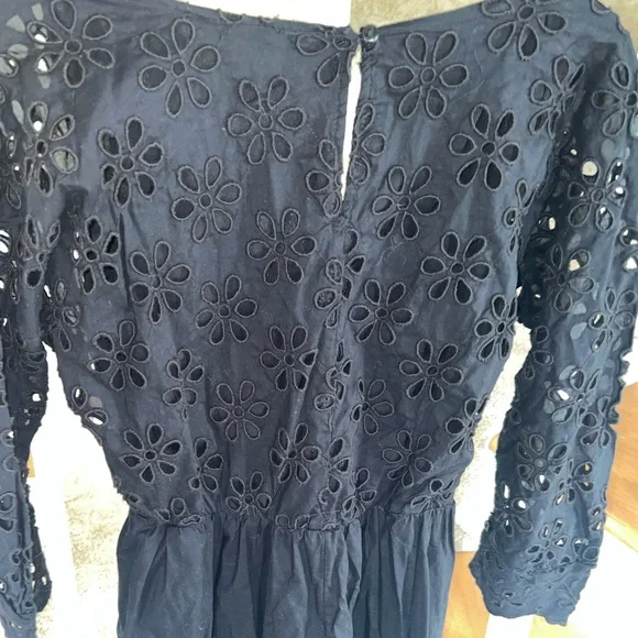 Long Sleeve Black Dress - Picture 3 of 4